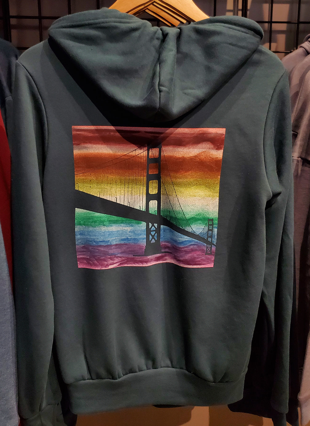 Rainbow Bridge Zipper Hoodie