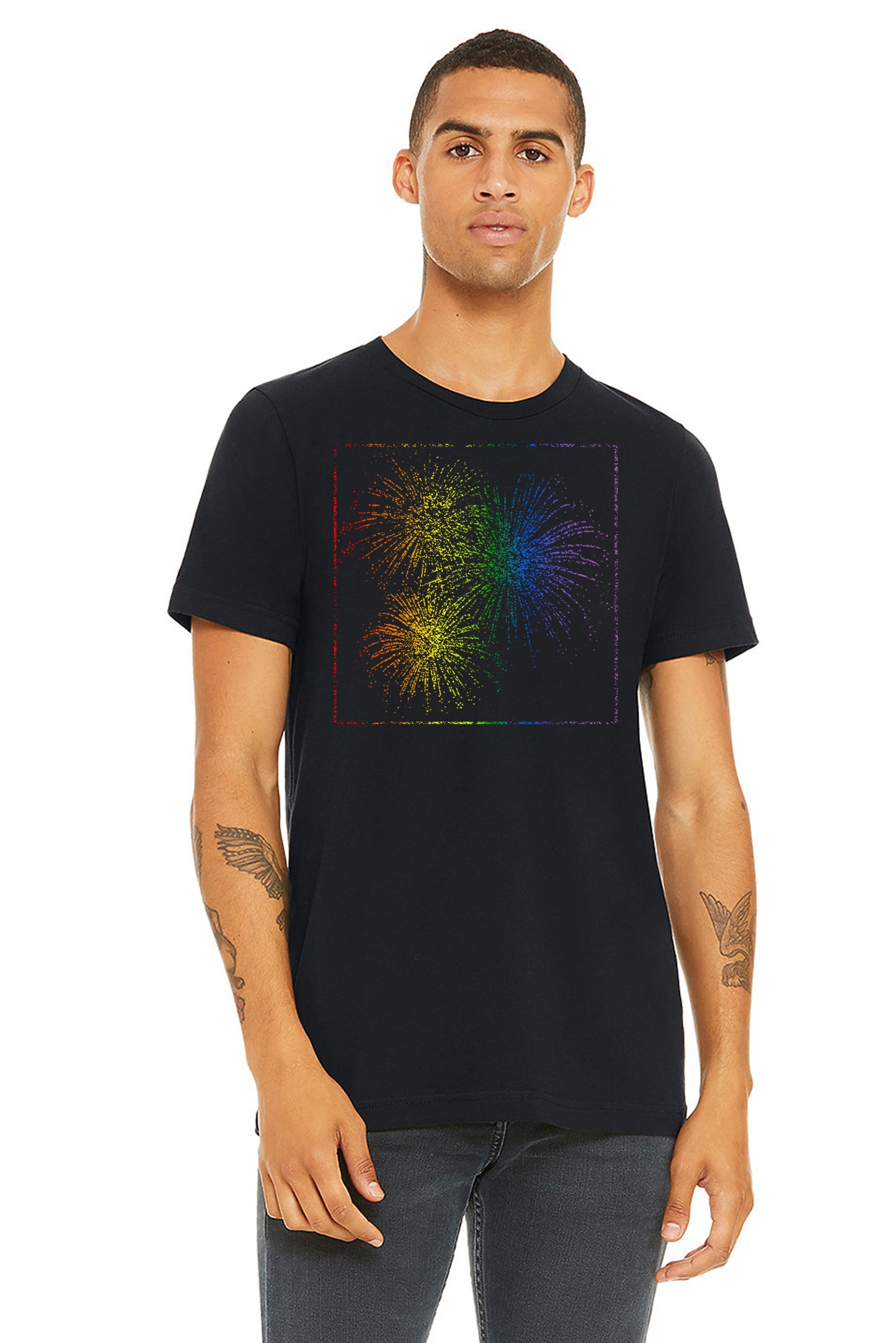 Rainbow Fireworks Tee