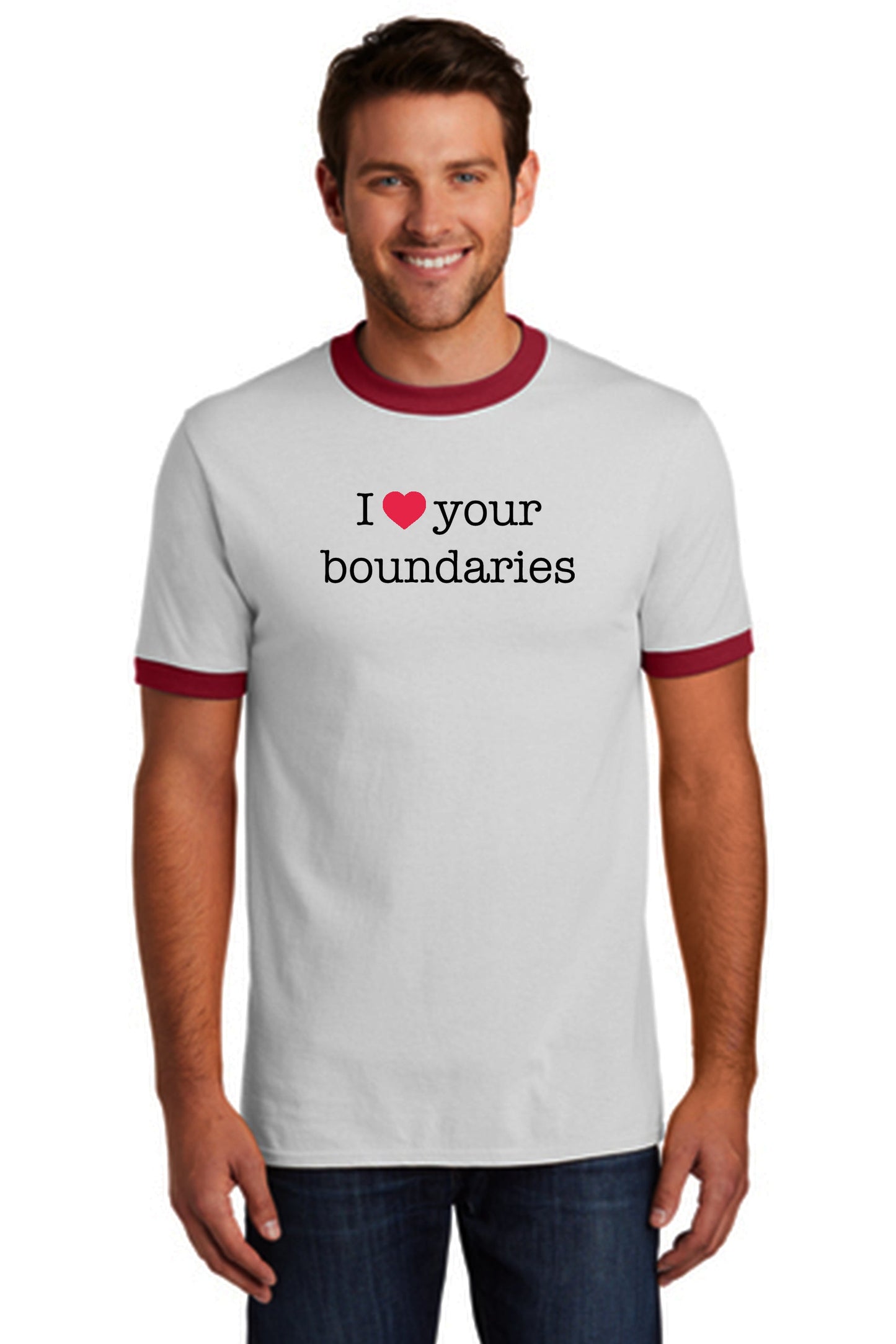 I Love Your Boundaries Ringer Tee