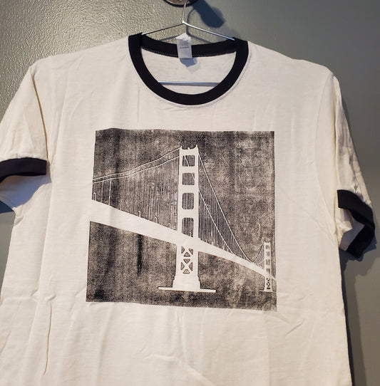Black Bridge Ringer Tee