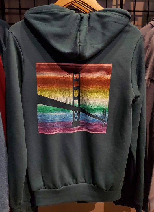 Rainbow Bridge Zipper Hoodie