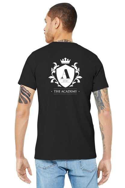 The Academy — Front Pocket Logo + Large Back Design