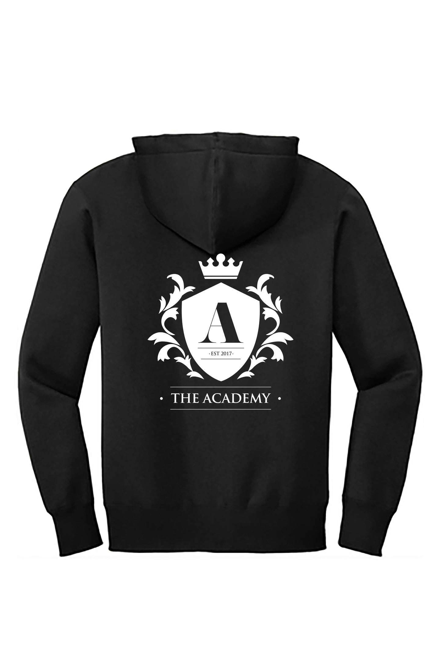 The Academy — Front Pocket Logo + Large Back Design