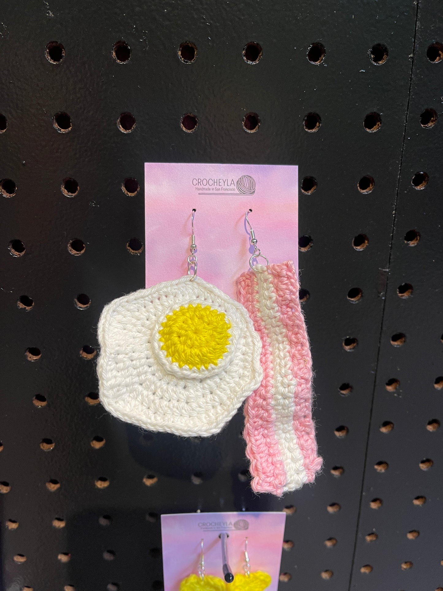 Bacon and Eggs Earrings