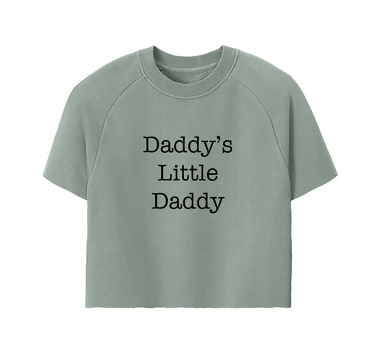 Daddy's Little Daddy Hand Cropped Crewneck