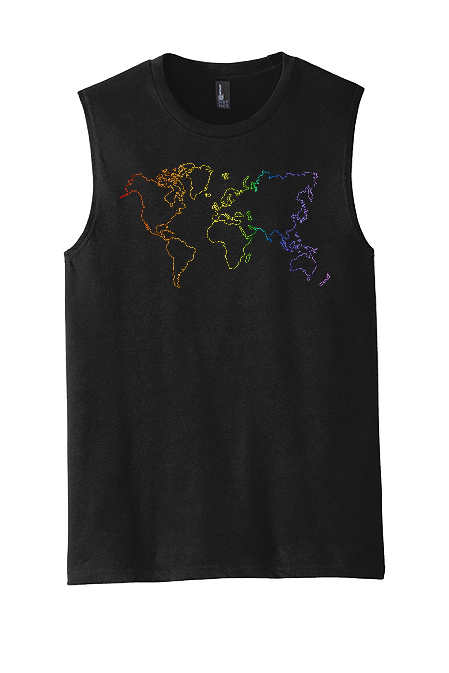 Rainbow World Muscle Tank