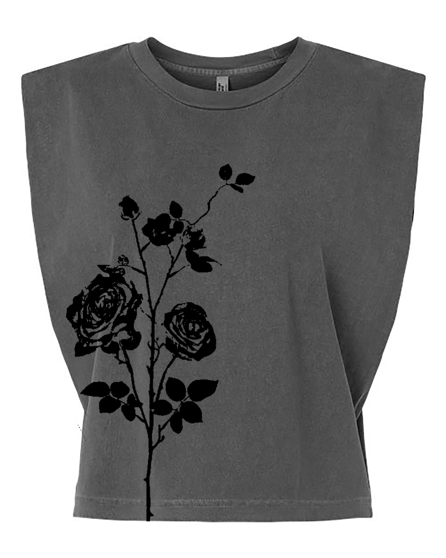 Rose Cropped Muscle Tank