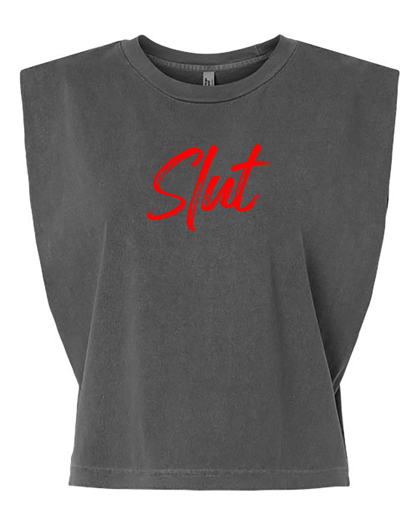 Slut Cropped Muscle Tank